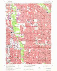 Download a high-resolution, GPS-compatible USGS topo map for River Forest, IL (1973 edition)