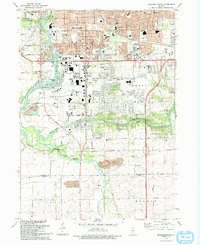 Download a high-resolution, GPS-compatible USGS topo map for Rockford South, IL (1993 edition)