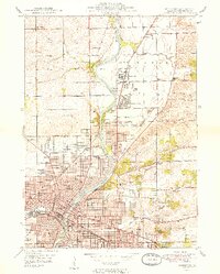 1949 Map of Rockford, IL