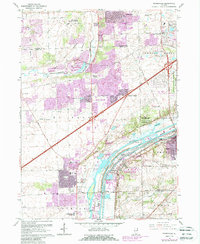 Download a high-resolution, GPS-compatible USGS topo map for Romeoville, IL (1988 edition)