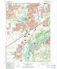 Download a high-resolution, GPS-compatible USGS topo map for Romeoville, IL (1994 edition)