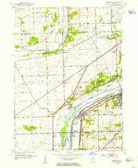 Download a high-resolution, GPS-compatible USGS topo map for Romeoville, IL (1955 edition)