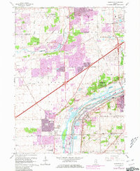Download a high-resolution, GPS-compatible USGS topo map for Romeoville, IL (1981 edition)