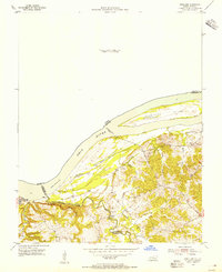 Download a high-resolution, GPS-compatible USGS topo map for Rosiclare, IL (1955 edition)