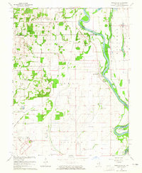 Download a high-resolution, GPS-compatible USGS topo map for Russellville, IL (1965 edition)