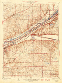 Download a high-resolution, GPS-compatible USGS topo map for Sag Bridge, IL (1946 edition)