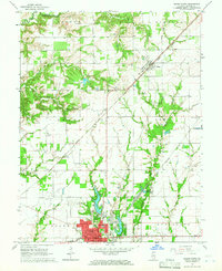 Download a high-resolution, GPS-compatible USGS topo map for Salem North, IL (1966 edition)