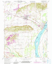 preview thumbnail of historical topo map of Shawneetown, IL in 1959