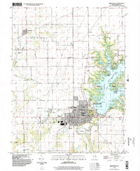 Download a high-resolution, GPS-compatible USGS topo map for Shelbyville, IL (2002 edition)
