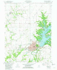 Download a high-resolution, GPS-compatible USGS topo map for Shelbyville, IL (1982 edition)
