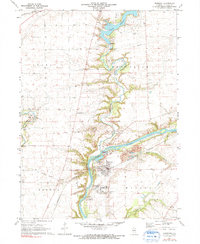 preview thumbnail of historical topo map of Sheridan, LaSalle County, IL in 1971