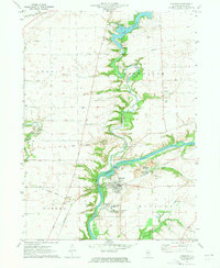 historical topo map of Sheridan, LaSalle County, IL in 1971