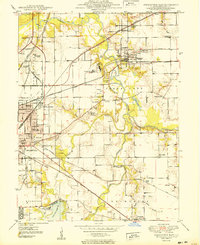 Download a high-resolution, GPS-compatible USGS topo map for Springfield East, IL (1950 edition)
