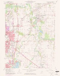 preview thumbnail of historical topo map of Sangamon County, IL in 1965
