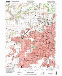 Download a high-resolution, GPS-compatible USGS topo map for Springfield West, IL (2000 edition)