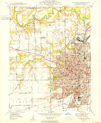 1950 Map of Springfield West