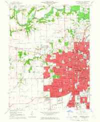 Download a high-resolution, GPS-compatible USGS topo map for Springfield West, IL (1966 edition)