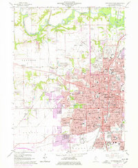 preview thumbnail of historical topo map of Sangamon County, IL in 1965