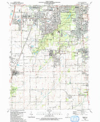 Download a high-resolution, GPS-compatible USGS topo map for Steger, IL (1991 edition)