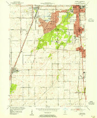 Download a high-resolution, GPS-compatible USGS topo map for Steger, IL (1955 edition)