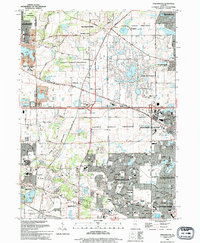 Download a high-resolution, GPS-compatible USGS topo map for Streamwood, IL (1994 edition)