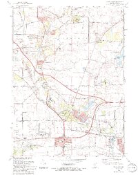 1993 Map of Sugar Grove, 1994 Print
