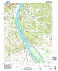 preview thumbnail of historical topo map of Thebes, IL in 1993