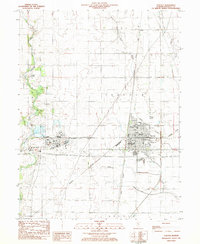 Download a high-resolution, GPS-compatible USGS topo map for Tuscola, IL (1983 edition)