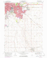 Download a high-resolution, GPS-compatible USGS topo map for Urbana, IL (1976 edition)