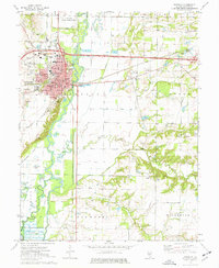 Download a high-resolution, GPS-compatible USGS topo map for Vandalia, IL (1977 edition)