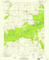 Download a high-resolution, GPS-compatible USGS topo map for Venedy, IL (1958 edition)