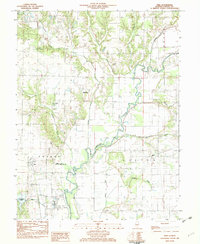 preview thumbnail of historical topo map of Fayette County, IL in 1982