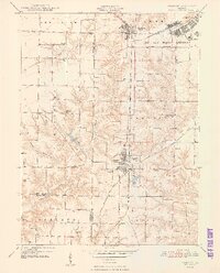 1948 Map of Vermont, IL