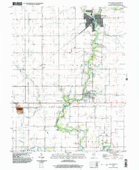 Download a high-resolution, GPS-compatible USGS topo map for Villa Grove, IL (2003 edition)