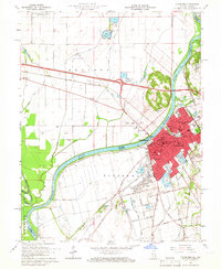 Download a high-resolution, GPS-compatible USGS topo map for Vincennes, IL (1966 edition)
