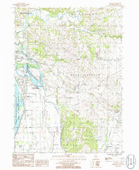 Download a high-resolution, GPS-compatible USGS topo map for Wacker, IL (1986 edition)