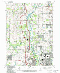 Download a high-resolution, GPS-compatible USGS topo map for Wadsworth, IL (1993 edition)
