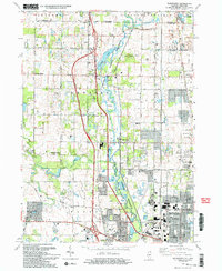 Download a high-resolution, GPS-compatible USGS topo map for Wadsworth, IL (1993 edition)