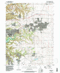 Download a high-resolution, GPS-compatible USGS topo map for Washington, IL (1996 edition)