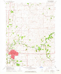 Download a high-resolution, GPS-compatible USGS topo map for Watseka, IL (1965 edition)