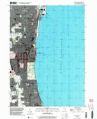 Download a high-resolution, GPS-compatible USGS topo map for Waukegan, IL (2003 edition)