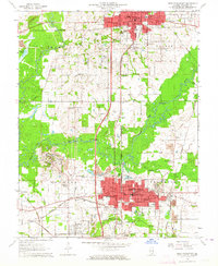 Download a high-resolution, GPS-compatible USGS topo map for West Frankfort, IL (1964 edition)