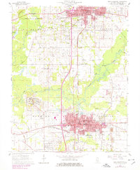 preview thumbnail of historical topo map of West Frankfort, IL in 1963