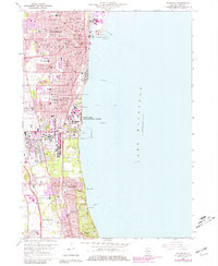 Download a high-resolution, GPS-compatible USGS topo map for Weukegan, IL (1981 edition)