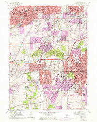 Download a high-resolution, GPS-compatible USGS topo map for Wheaton, IL (1973 edition)