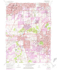 Download a high-resolution, GPS-compatible USGS topo map for Wheaton, IL (1981 edition)