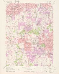preview thumbnail of historical topo map of Wheaton, IL in 1962
