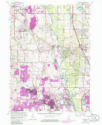 Download a high-resolution, GPS-compatible USGS topo map for Wheeling, IL (1986 edition)