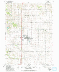 Download a high-resolution, GPS-compatible USGS topo map for Woodhull, IL (1992 edition)