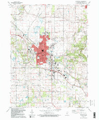 Download a high-resolution, GPS-compatible USGS topo map for Woodstock, IL (1992 edition)